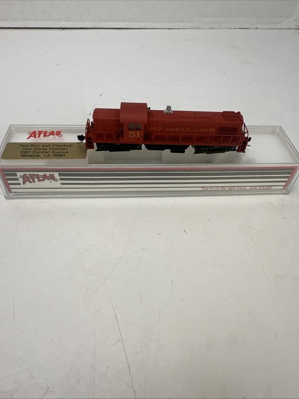 Rare N Scale Atlas 4409 Gulf Mobile & Ohio Alco RS-1 Diesel Locomotive GM&O #51